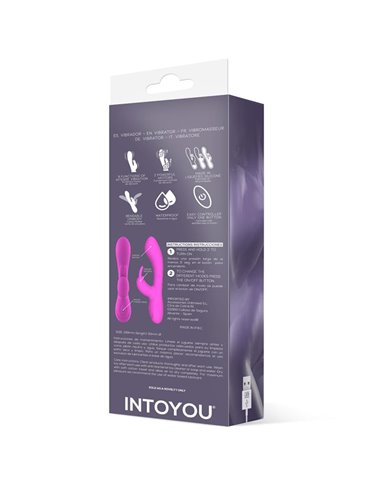 Mauve Vibrador Unibody Silicona Líquida USB Rosa