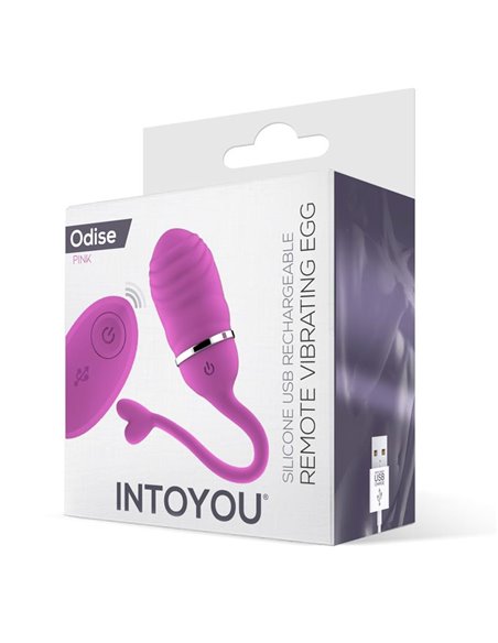 Huevo Vibrador Control Remoto Odise USB Silicona Rosa
