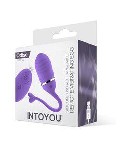 Huevo Vibrador Control Remoto Odise USB Silicona Púrpura 2