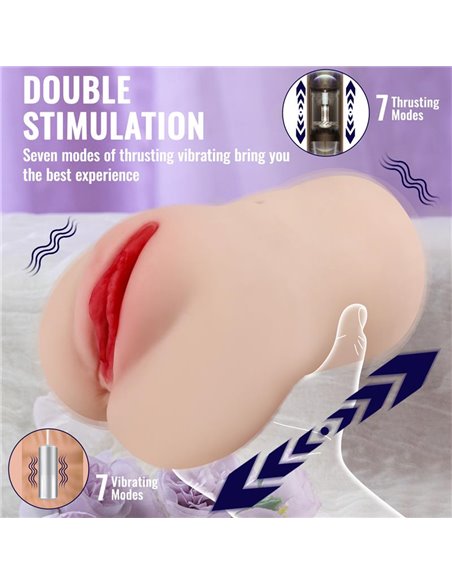 Eliza Vagina y Ano con Vibración, Thrusting y APP 1.83 kg