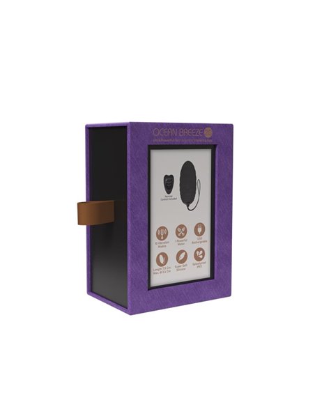 Huevo Vibrador Ocean Breeze 2.0 con Control Remoto Púrpura