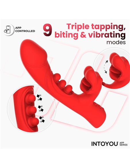 Trixy Vibrador con Tapping y Biting con App