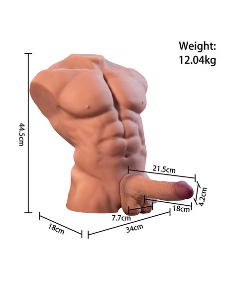 Fitter Torso con Dildo Desmontable, Thrusting y APP 11.6 kg