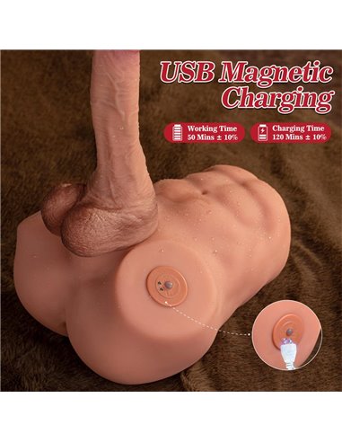 Jonah Semi Toris con Dildo Desmontable, Thrusting y APP 3.48 kg