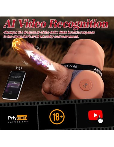 Jonah Semi Toris con Dildo Desmontable, Thrusting y APP 3.48 kg