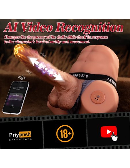 Jonah Semi Toris con Dildo Desmontable, Thrusting y APP 3.48 kg