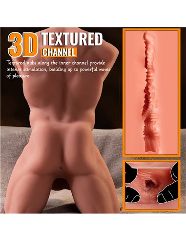 Ely Torso con Dildo Desmontable, Thrusting y APP 4.1 kg
