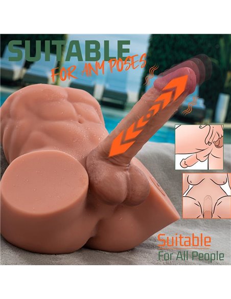 Gretel Semi Torso con Dildo Desmontable, Thrusting y APP 6 kg