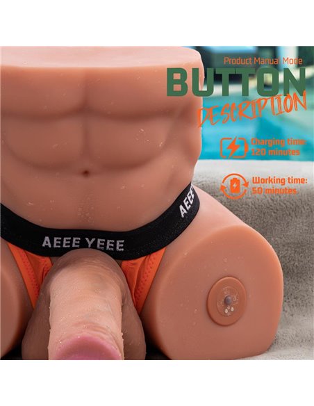 Gretel Semi Torso con Dildo Desmontable, Thrusting y APP 6 kg