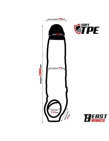 Funda para el Pene 28 cm