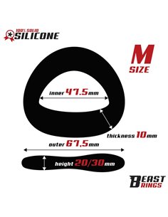 Anillo Silicona Solida 47.5 mm Talla M 2