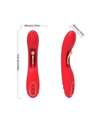 Vibrador con Tickler Punto G