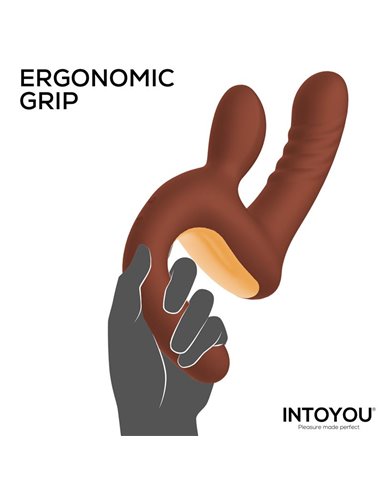 Mocca Vibrador con Thrusting y Mango Ergonómico USB