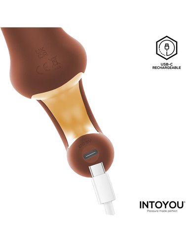 Mocca Vibrador con Thrusting y Mango Ergonómico USB
