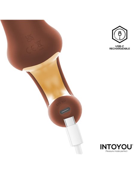 Mocca Vibrador con Thrusting y Mango Ergonómico USB