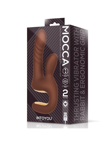 Mocca Vibrador con Thrusting y Mango Ergonómico USB