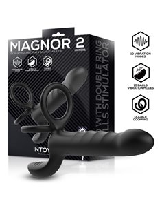 Magnor Dildo con Anillo Doble y Estimulador de Testículos
