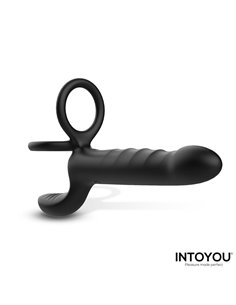 Magnor Dildo con Anillo Doble y Estimulador de Testículos 2