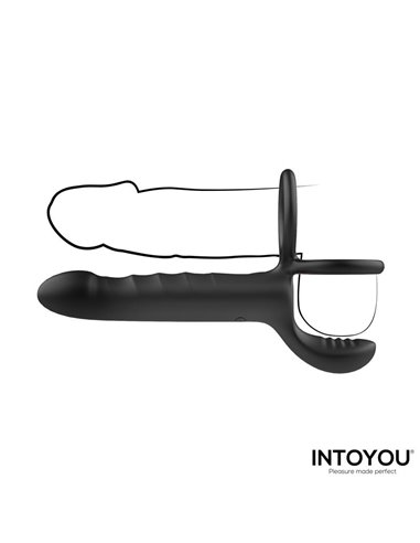 Magnor Dildo con Anillo Doble y Estimulador de Testículos