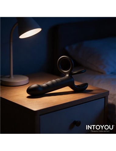 Magnor Dildo con Anillo Doble y Estimulador de Testículos