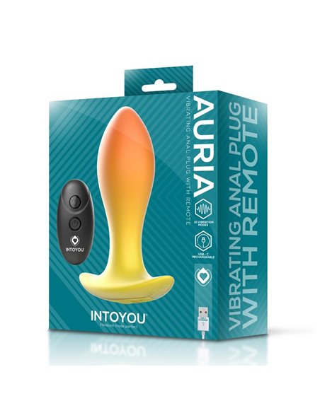 Auria Plug Anal con Vibración y Control Remoto USB-C