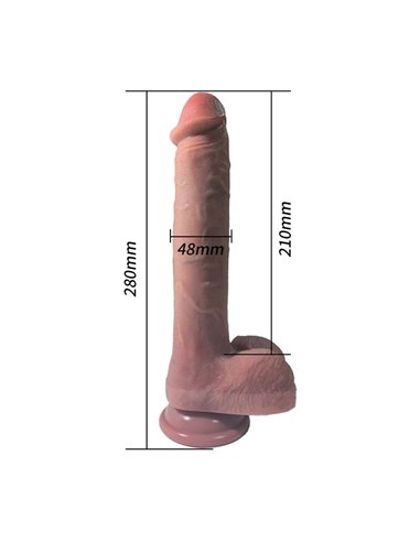Dildo con vibración, Thrusting y Calor