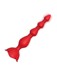 Cadena Anal con Vibración Base de Rosa
