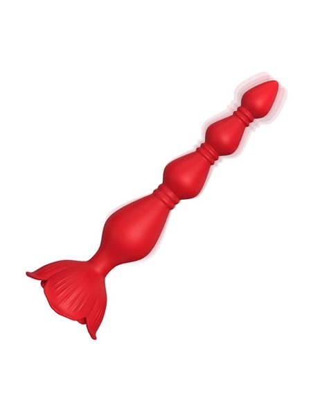 Cadena Anal con Vibración Base de Rosa