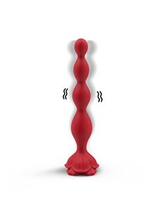 Cadena Anal con Vibración Base de Rosa 2