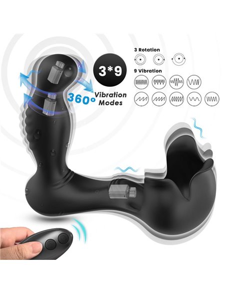 Masajeador Prostático Rotación 360º Estimulación Testiculos
