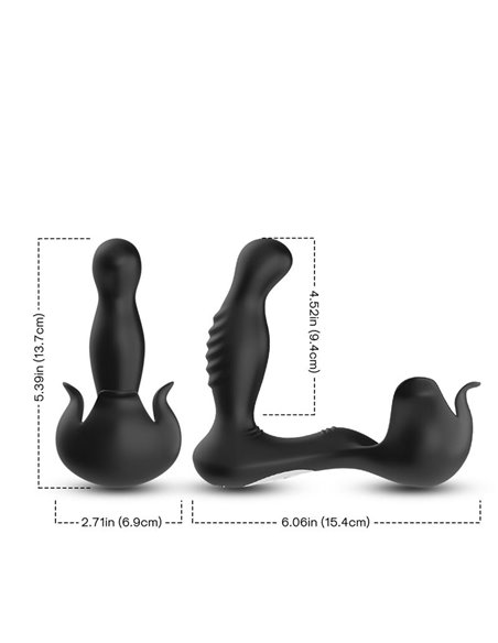 Masajeador Prostático Rotación 360º Estimulación Testiculos