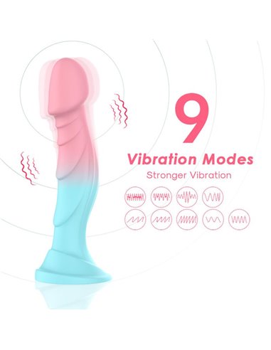 Dildo Bicolor con Vibración