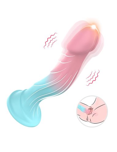 Dildo Bicolor con Vibración