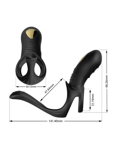 Anillo Vibrador con Estimulación Perianal