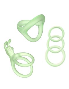 Set de Anillos para el Pene Brilla en la Oscuridad