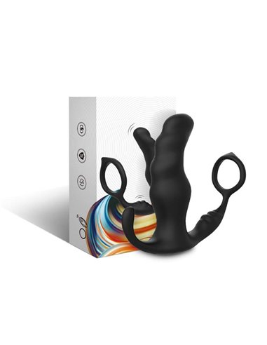 Masajeador Prostática y Plug Anal 2 en 1 con Vibración