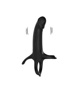 Dildo para Penetración Doble con Vibración