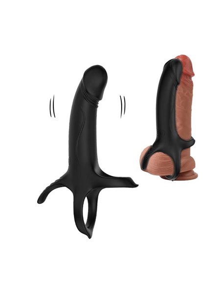 Dildo para Penetración Doble con Vibración