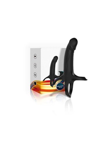 Dildo para Penetración Doble con Vibración
