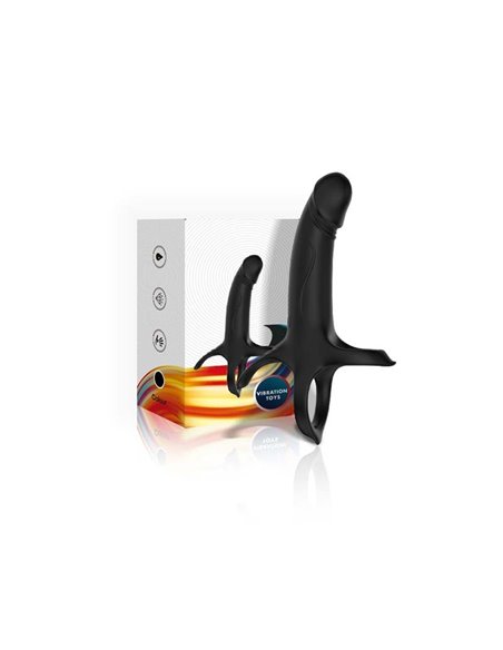 Dildo para Penetración Doble con Vibración