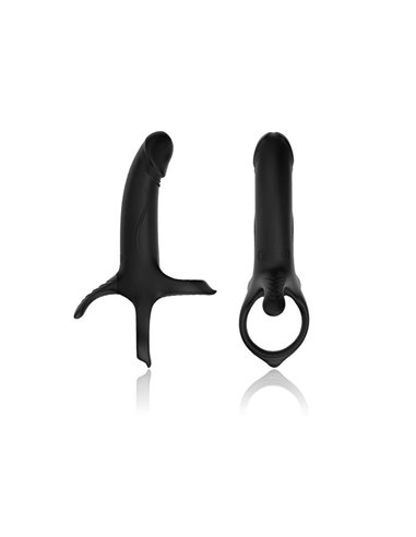 Dildo para Penetración Doble con Vibración