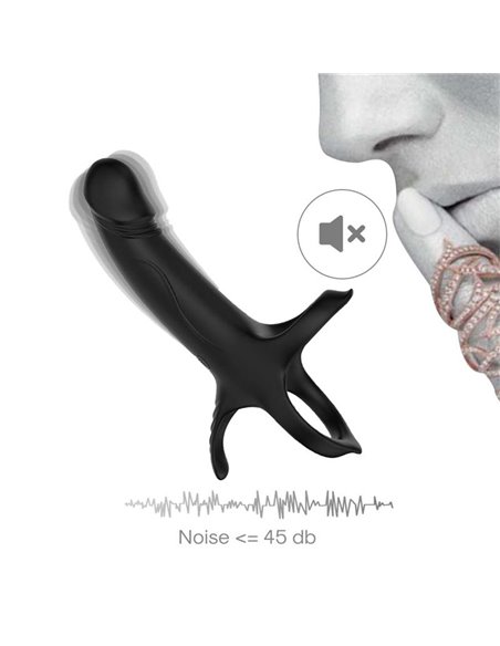 Dildo para Penetración Doble con Vibración