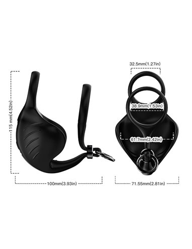 Anillo Vibrador para Pene y Testículos Ajustable