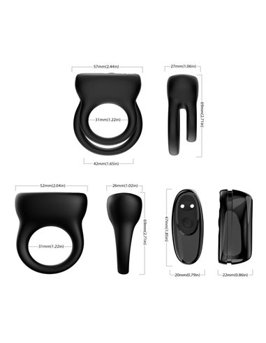 Set 2 Anillos para el Pene