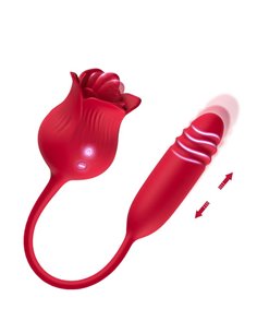 Rosa Vibradora con Licking y Thrusting USB