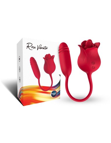 Rosa Vibradora con Licking y Thrusting USB
