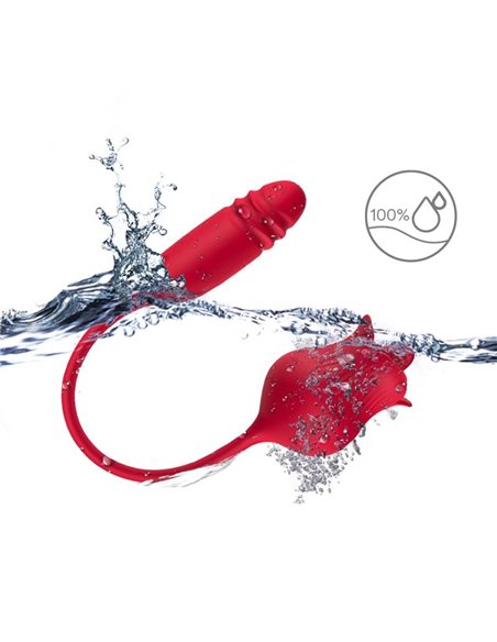 Rosa Vibradora con Licking y Thrusting USB