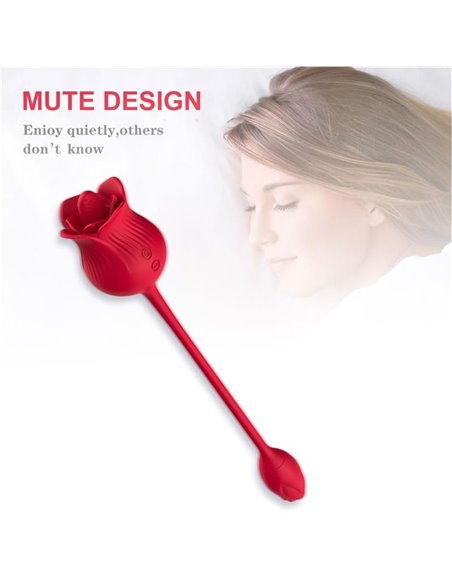 Rosa con Licking y Huevo Vibrador USB