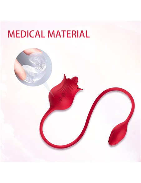 Rosa con Licking y Huevo Vibrador USB