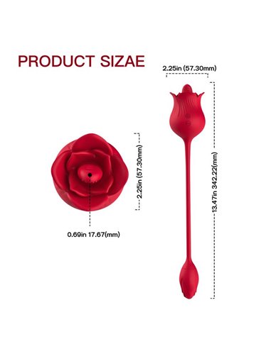 Rosa con Licking y Huevo Vibrador USB